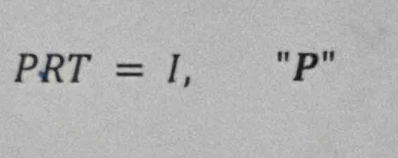 PRT=I, ''P''