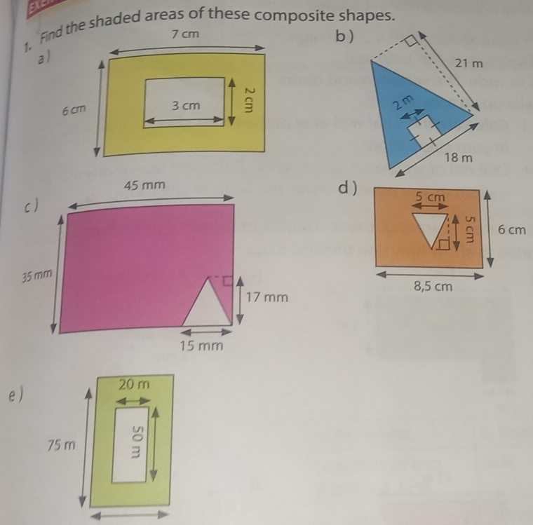 a 
b) 
a) 
d ) 5 cm
^ 6 cm
8,5 cm
e)