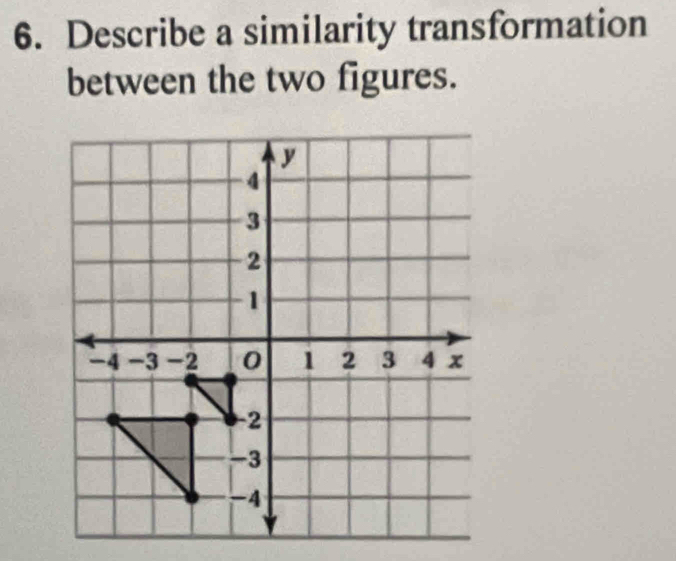 Describe a similarity transformation 
between the two figures.