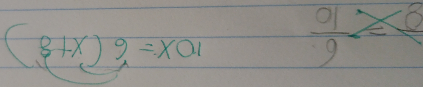 frac 9=- 6/10 
10x=6(x+8)