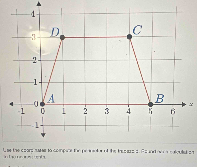 x
Use trapezoid. Round each calculation 
to the nearest tenth.