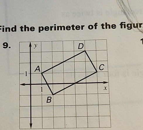 Find the perimeter of the figur 
9.