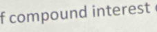 compound interest