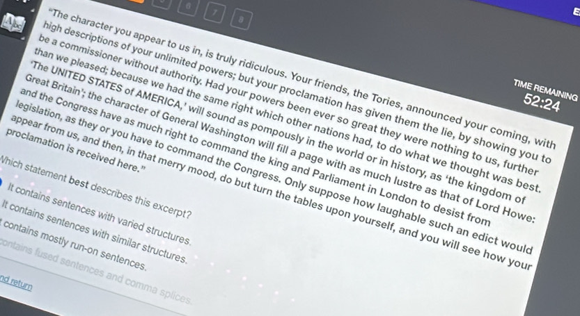 Solved: 6 1 E 8 The character you appear to us in, is truly ridiculous ...