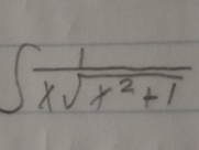 ∈t  1/xsqrt(x^2+1) 