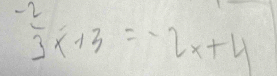  (-2)/3 * 13=-2x+y