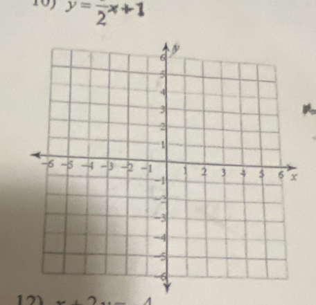 10 y=frac 2x+1
12