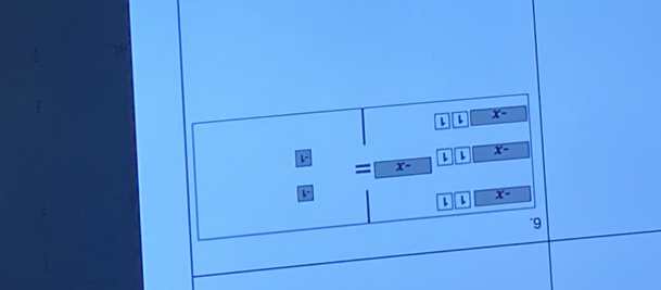 x-
l^-
L x-
x-
1
↓ overline x-
*9