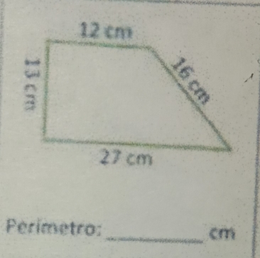 Perimetro: 
_ cm