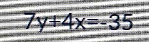 7y+4x=-35