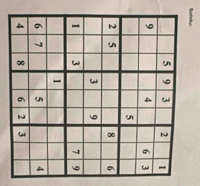 Sudoku: