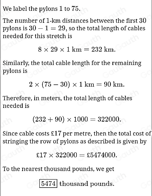 Solved: Unstructured Algebra Energy & Co are building power lines for a ...