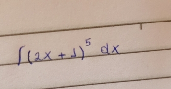 ∈t (2x+1)^5dx