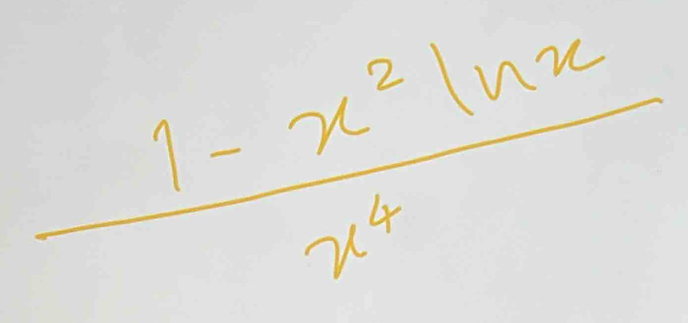  (1-x^2ln x)/x^4 