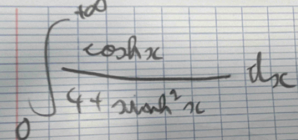 ∈t _0^((∈fty)frac cos ^2)x4sin h^(3x)dx