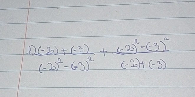 frac (-20)+(-3)(-20)^2-(-3)^2+frac (-20)^2-(-3)^2(-2)+(-3)