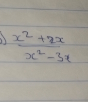  (x^2+2x)/x^2-3x 