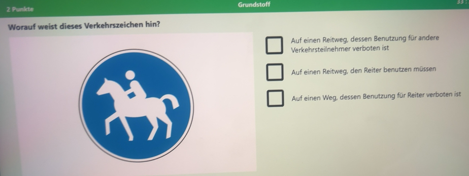 Worauf Weist Dieses Verkehrszeichen Hin Reiter