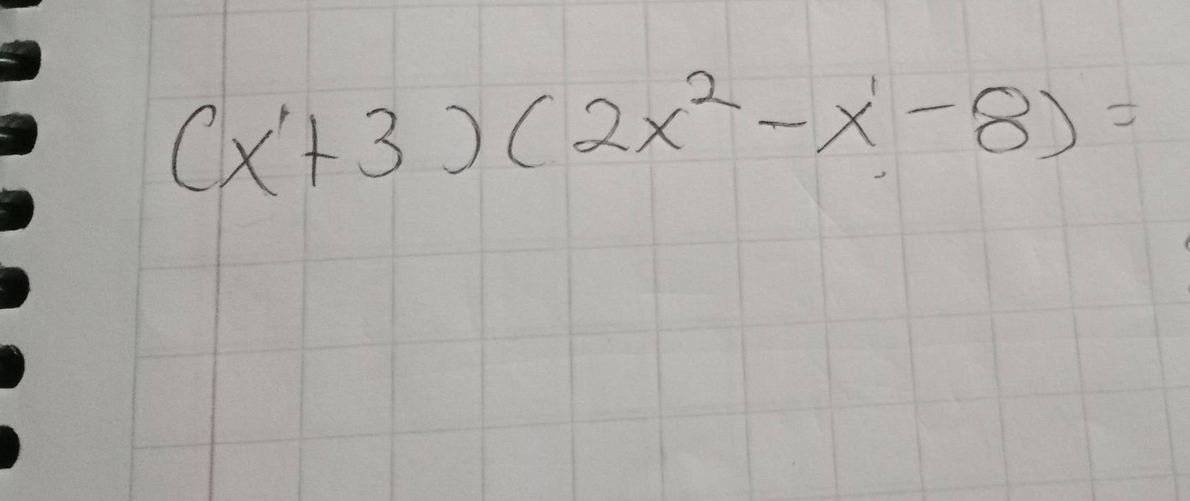 (x+3)(2x^2-x-8)=