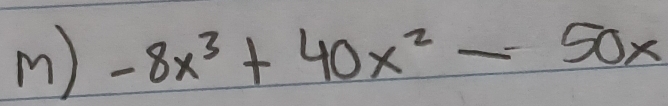 -8x^3+40x^2-50x