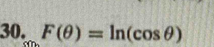 F(θ )=ln (cos θ )
U