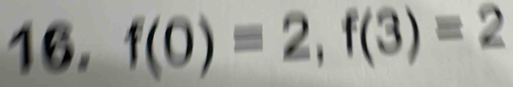 f(0)=2, f(3)=2