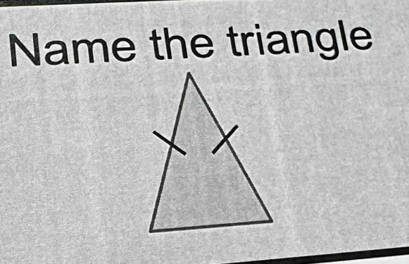 Name the triangle