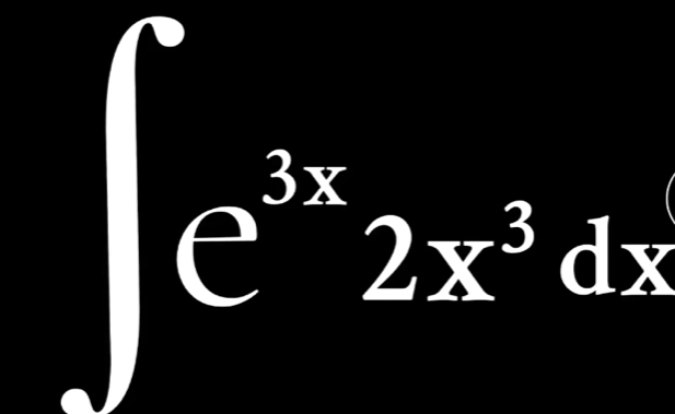 ∈t C^(3x)2x^3dx