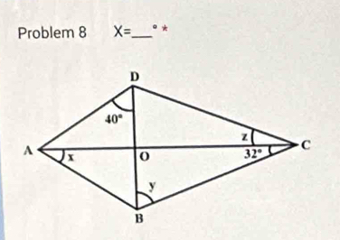 Problem 8 X= _  *