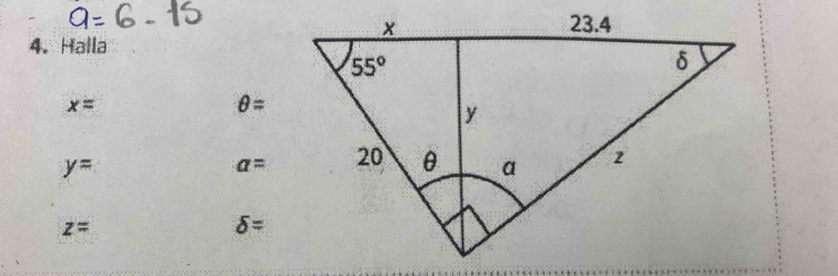 Halla
x=
θ =
y=
a=
z=
delta =