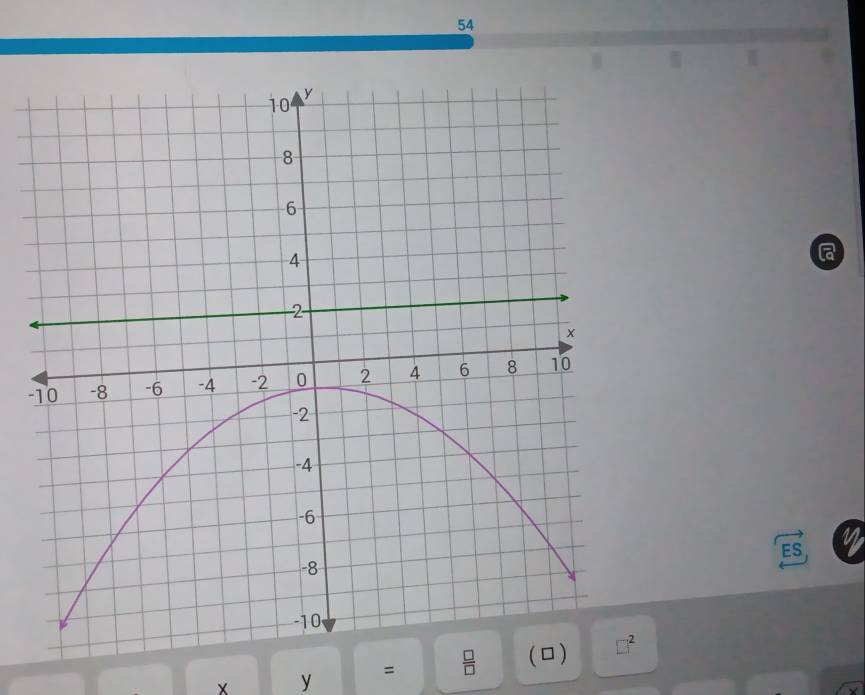 54
a
- 
ES 
× y =  □ /□  