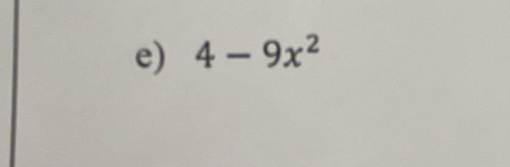 4-9x^2