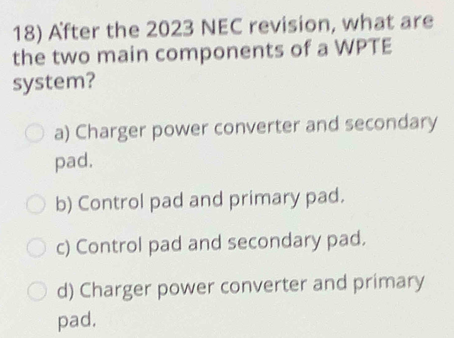 Solved: After the 2023 NEC revision, what are the two main components ...