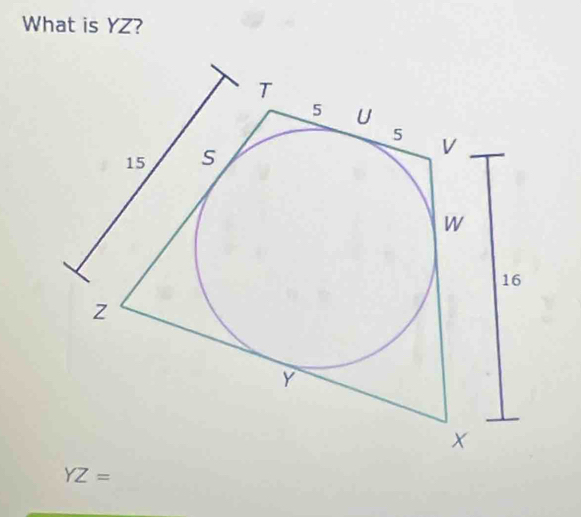 What is YZ?
YZ=