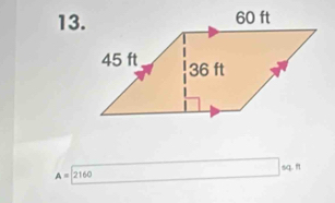 A=2160 sq. n