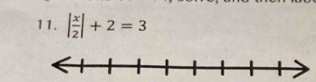 | x/2 |+2=3