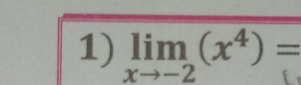 lim,(x⁴)