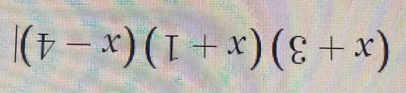 (x+3)(x+1)(x-4)|