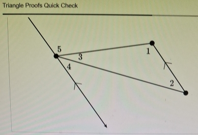 Triangle Proofs Quick Check