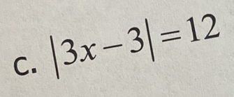 |3x-3|=12