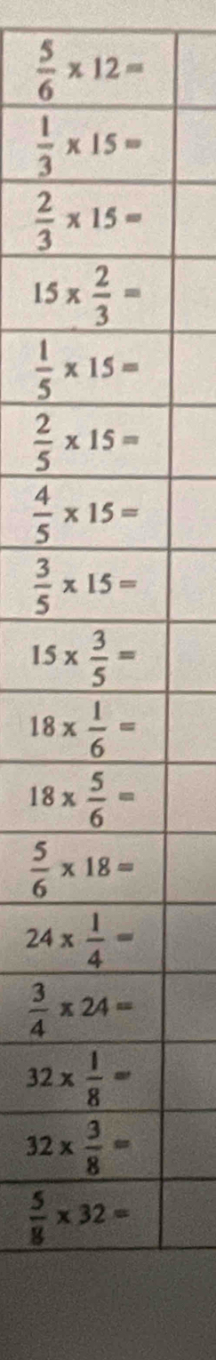  5/6 * 12=