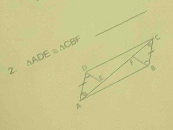 △ ADE≌ △ CBF