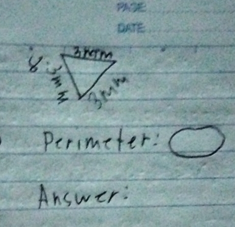 Perimeter: O
Answer: