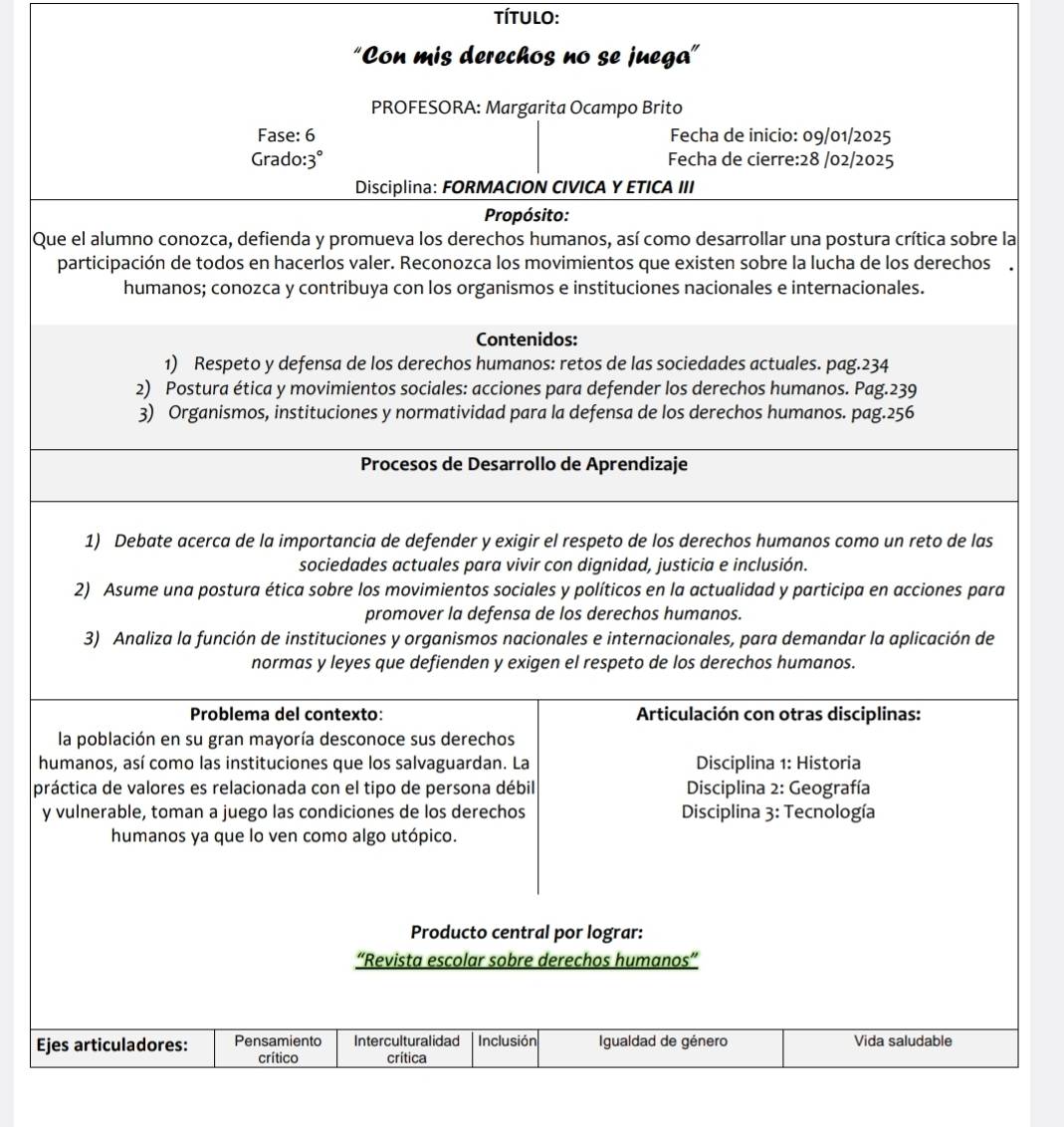 Título:
Qa
h
pr
y
Ejes articuladores: Pensamiento Interculturalidad Inclusión  Igualdad de género Vida saludable
crítico crítica