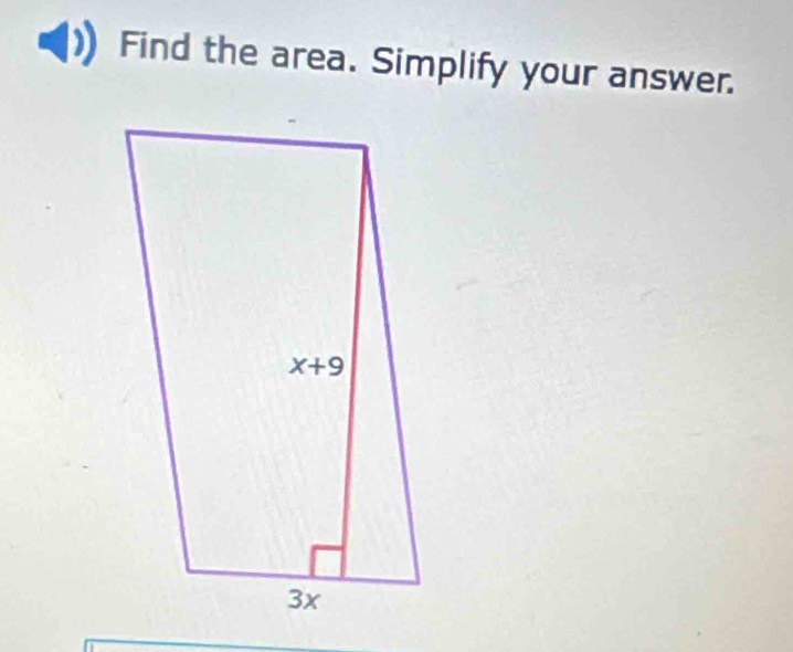 Find the area. Simplify your answer.