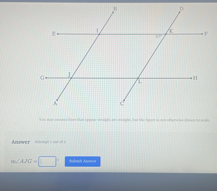 Solved: You may assume lines that appear straight are straight, but the ...