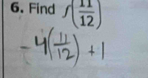 Find f( 11/12 )