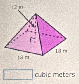 □ cubic meters