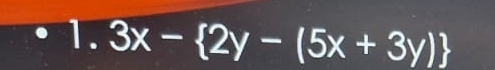 1.3x- 2y-(5x+3y)