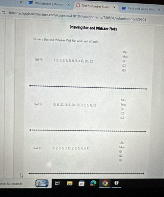 Solved: Whiteboard | Micros X Test 5 Number Sum X Black and White Sim ...